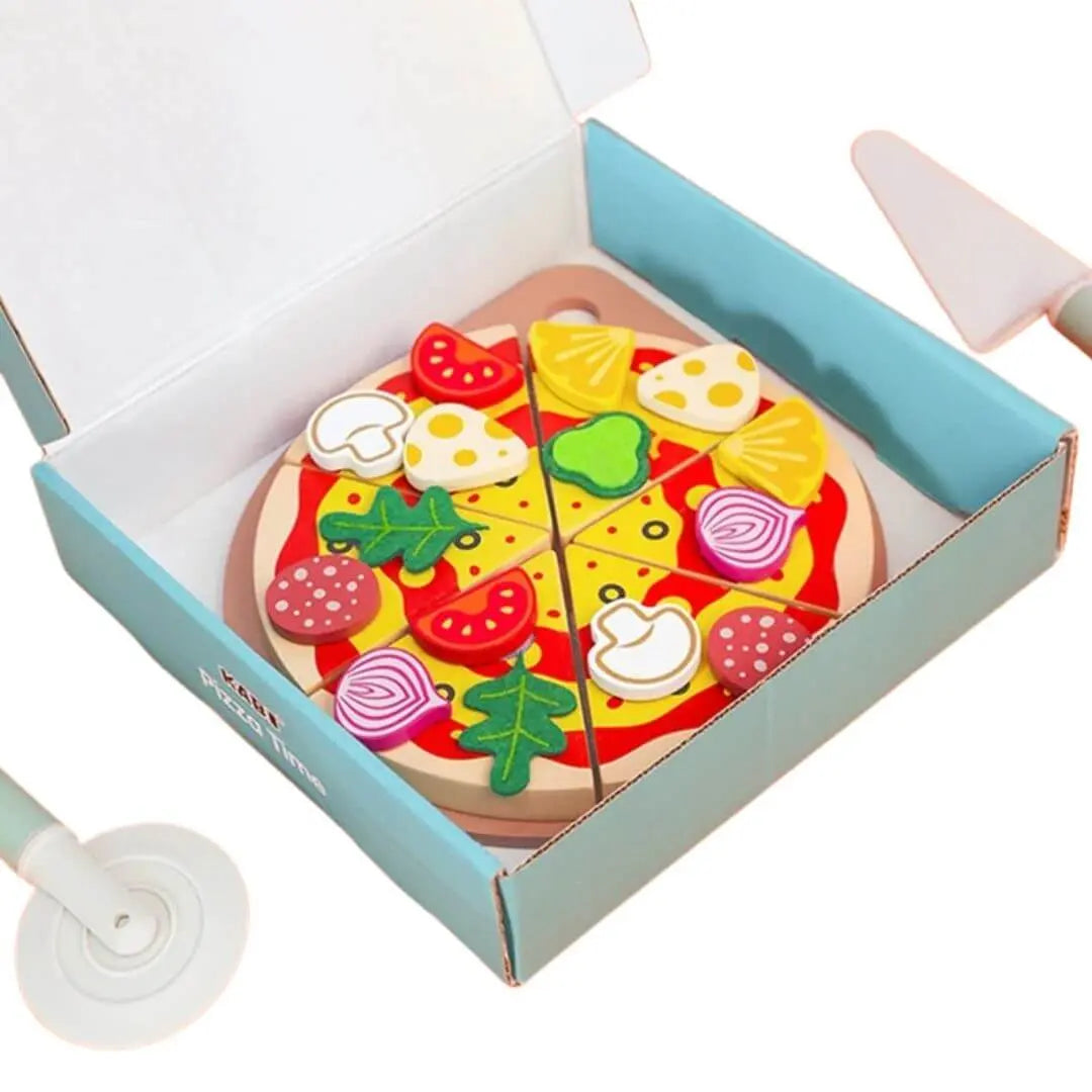 Pizza en Bois Jouet à Garnir – PizzaPlay