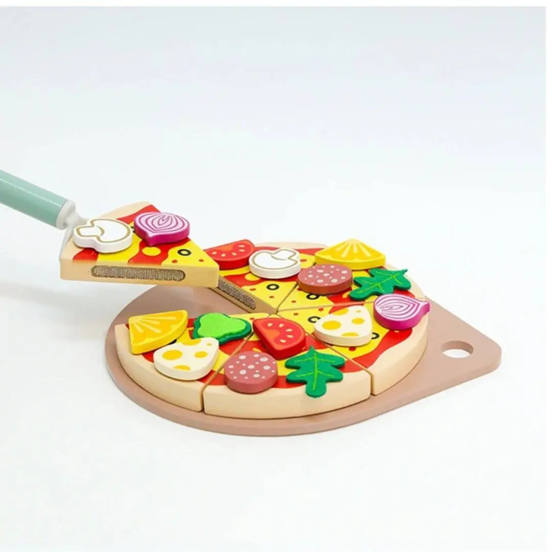 Pizza en Bois Jouet à Garnir – PizzaPlay