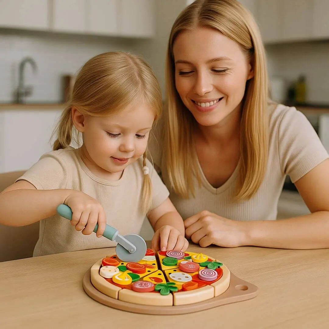 Pizza en Bois Jouet à Garnir – PizzaPlay