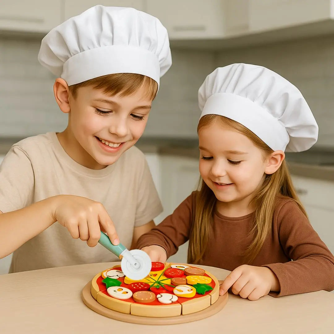 Pizza en Bois Jouet à Garnir – PizzaPlay