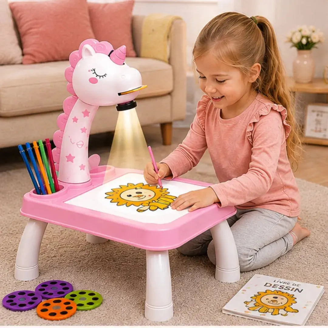 Projecteur Dessin Enfant – Mini-Table LED & 24 Modèles Créatifs