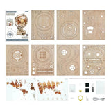 Puzzle 3D Bois Globe Lumineux - TerraLumen