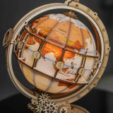 Puzzle 3D Bois Globe Lumineux - TerraLumen