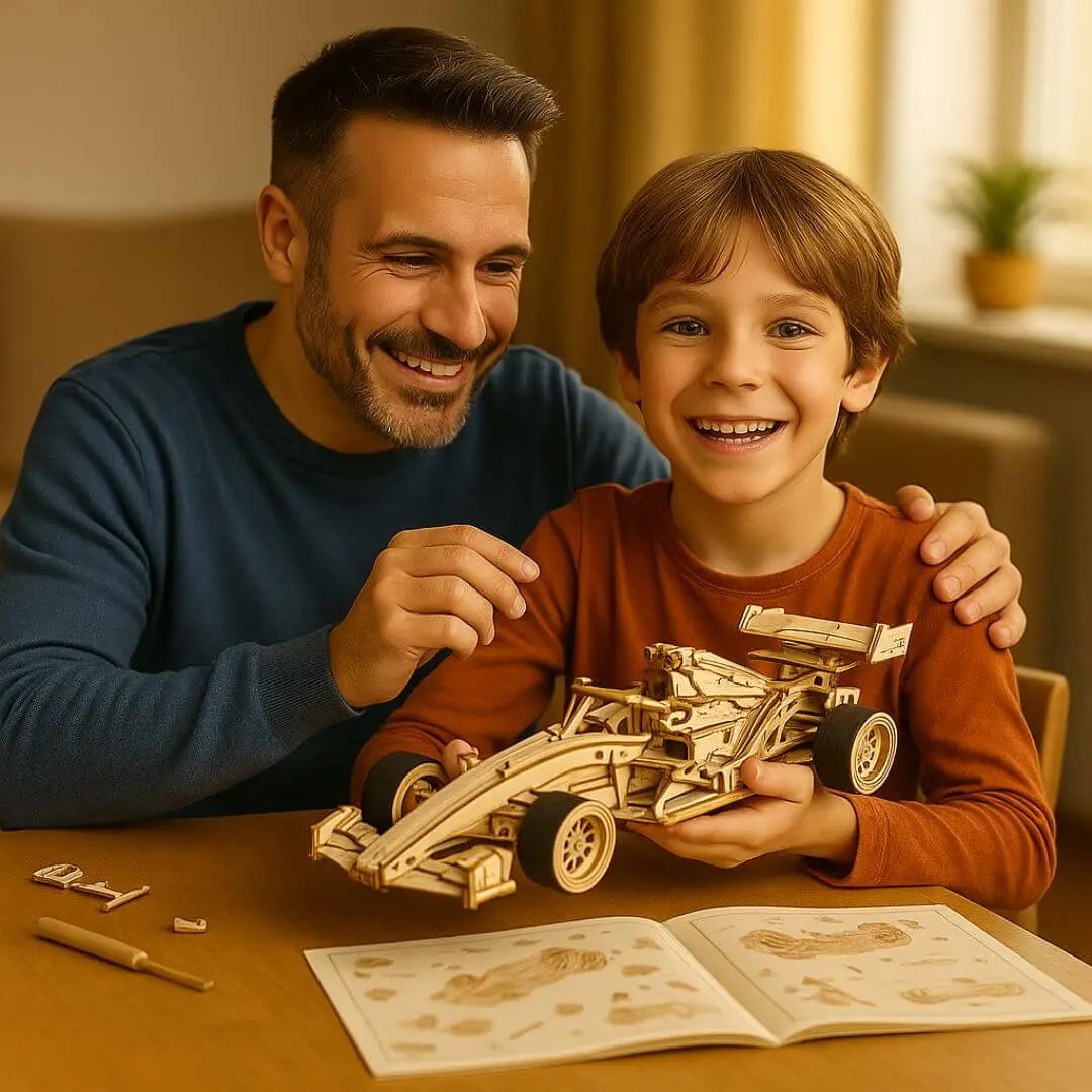 Puzzle 3D Bois Voiture de Course - SpeedRacer