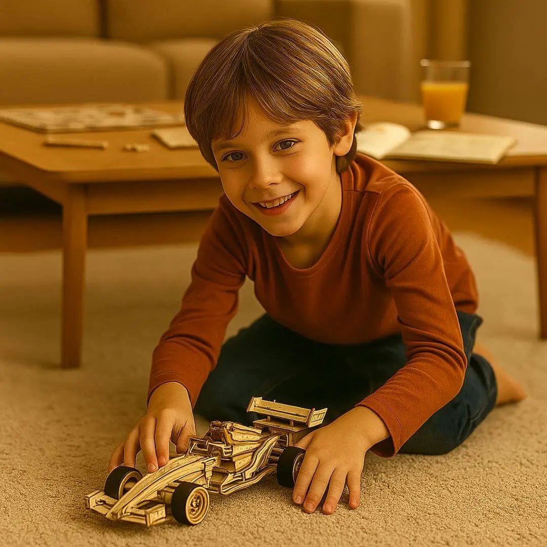 Puzzle 3D Bois Voiture de Course - SpeedRacer