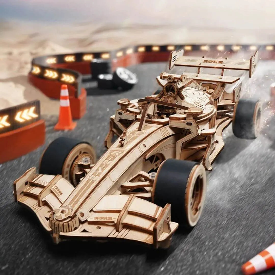Puzzle 3D Bois Voiture de Course - SpeedRacer