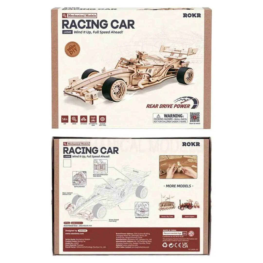 Puzzle 3D Bois Voiture de Course - SpeedRacer