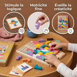 Puzzle 3D Bois – Jeu Éducatif Montessori Enfant dès 3 ans