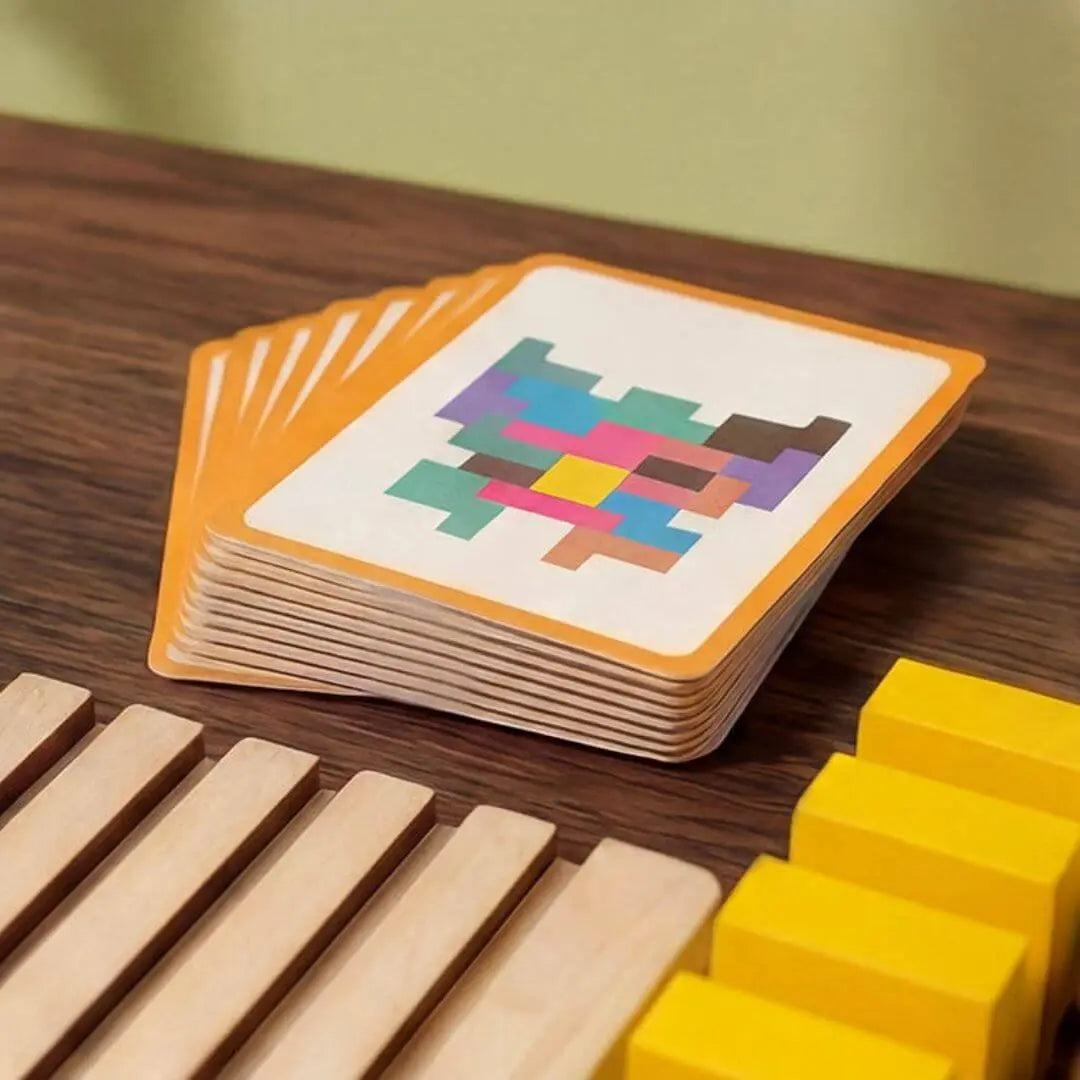 Puzzle 3D Bois – Jeu Éducatif Montessori Enfant dès 3 ans