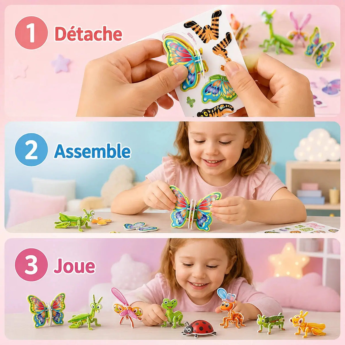 Puzzle 3D Enfant - Animaux & Dinosaures en Mousse