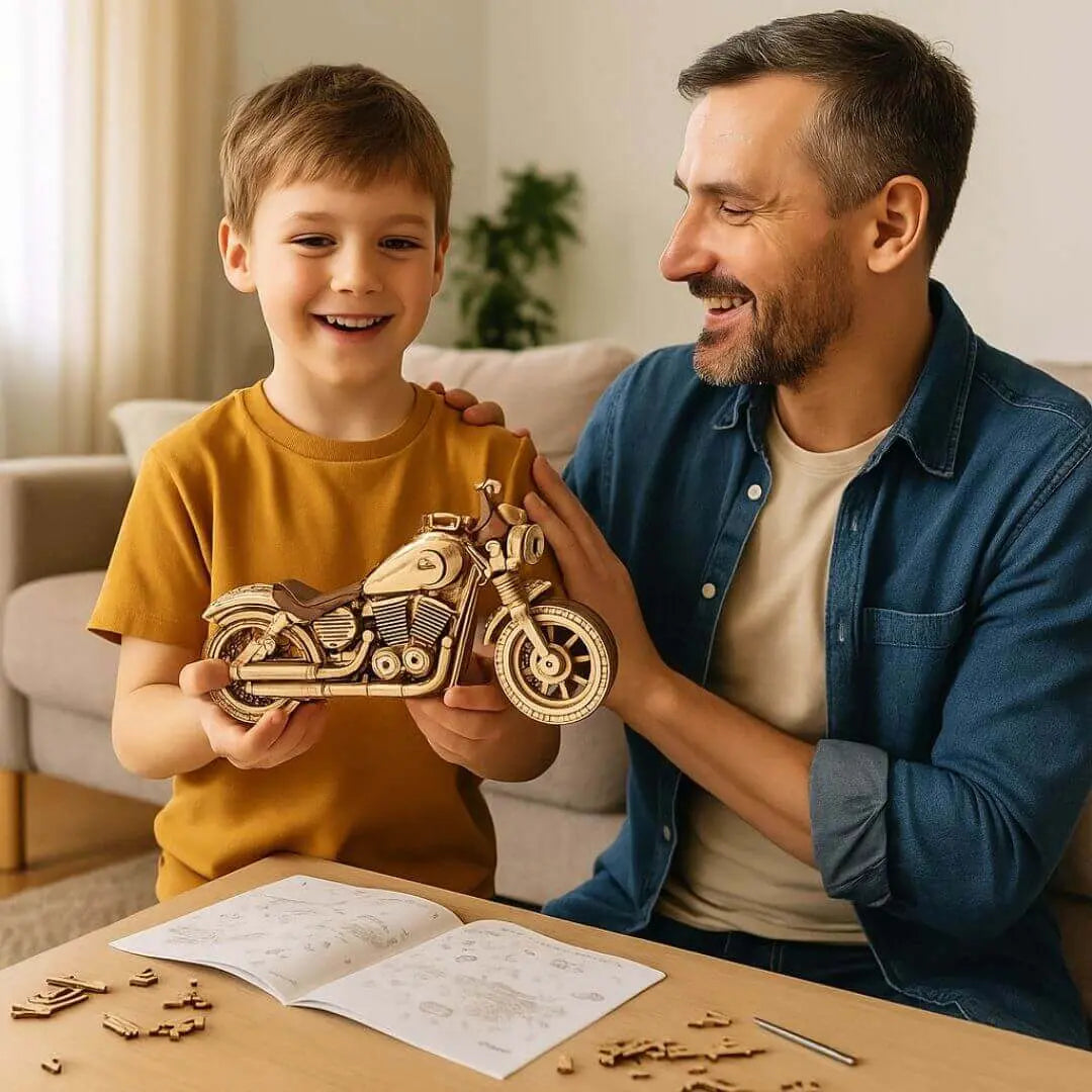 Puzzle 3D Moto en Bois Cruiser - RiderSpirit