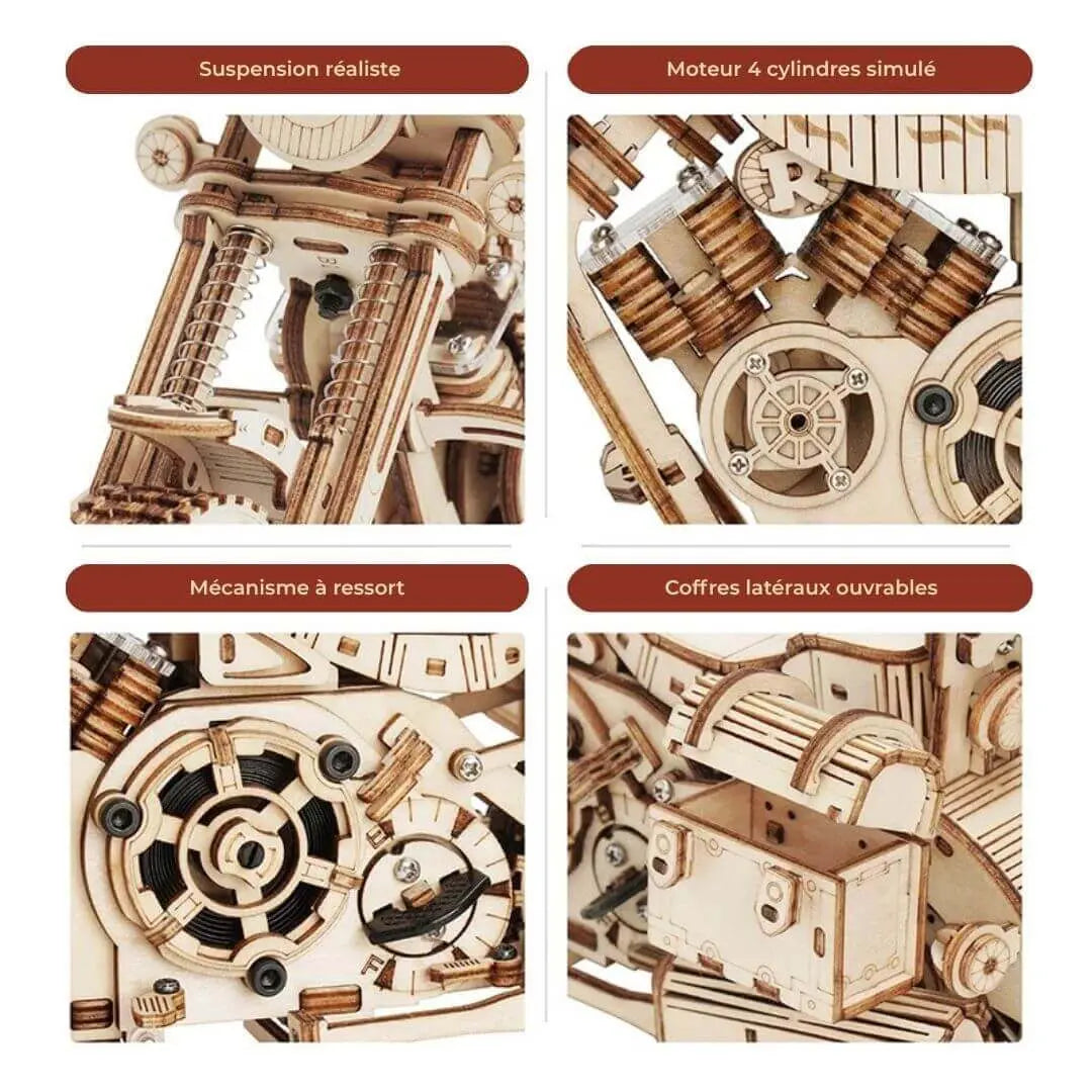 Puzzle 3D Moto en Bois Cruiser - RiderSpirit