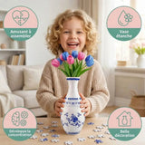 Puzzle 3D Vase – 160 Pièces Incurvées & Vase Fonctionnel
