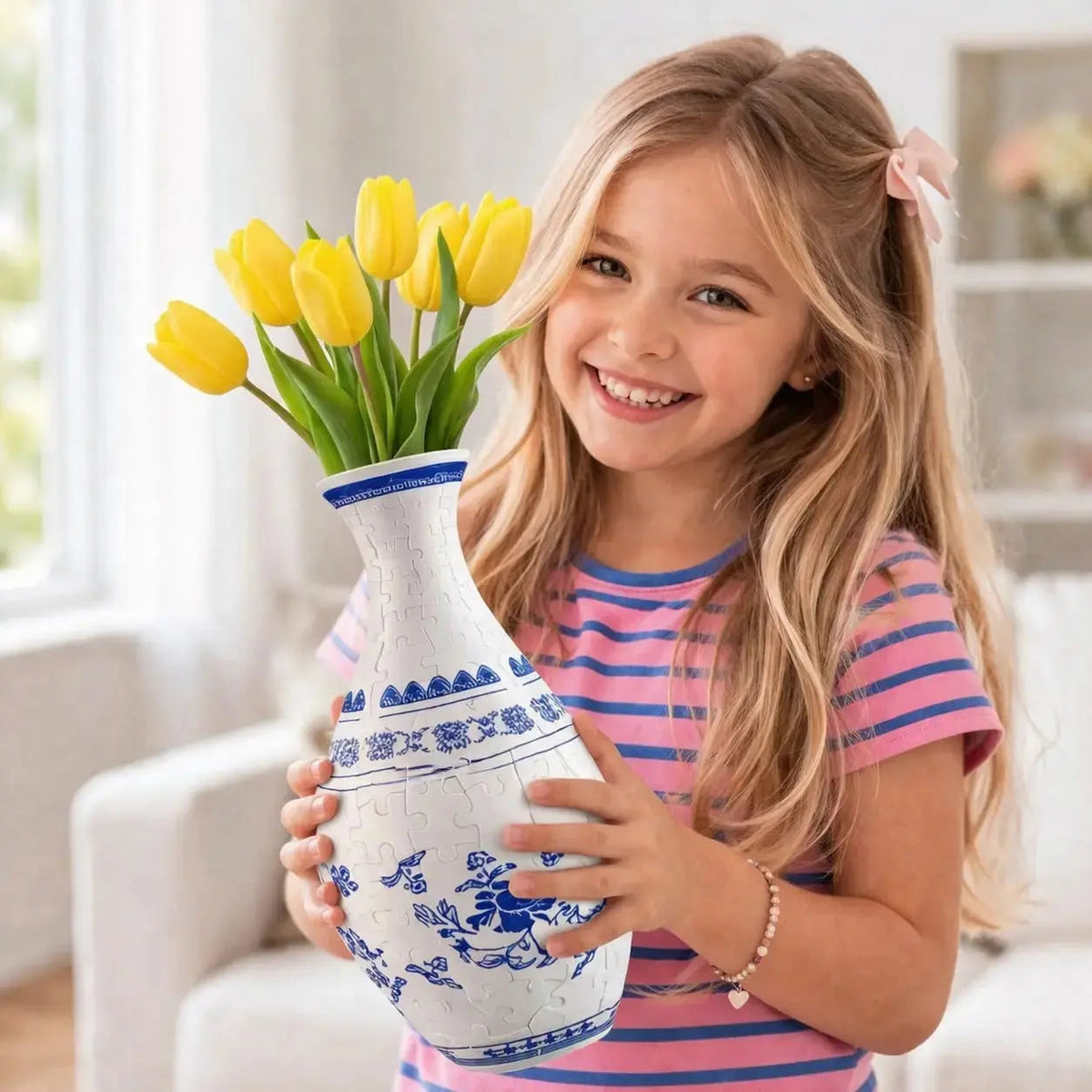 Puzzle 3D Vase – 160 Pièces Incurvées & Vase Fonctionnel