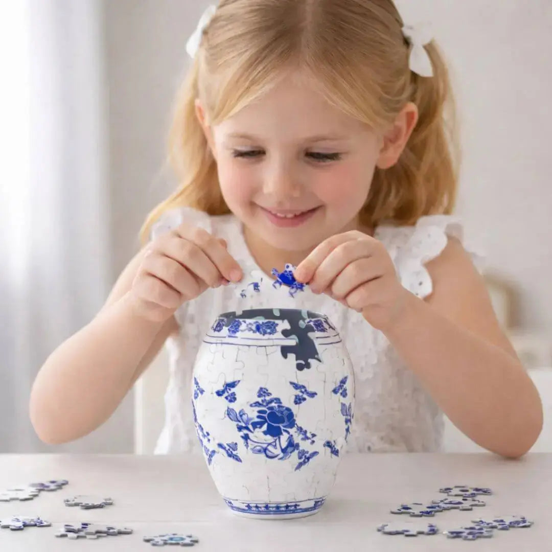 Puzzle 3D Vase – 160 Pièces Incurvées & Vase Fonctionnel