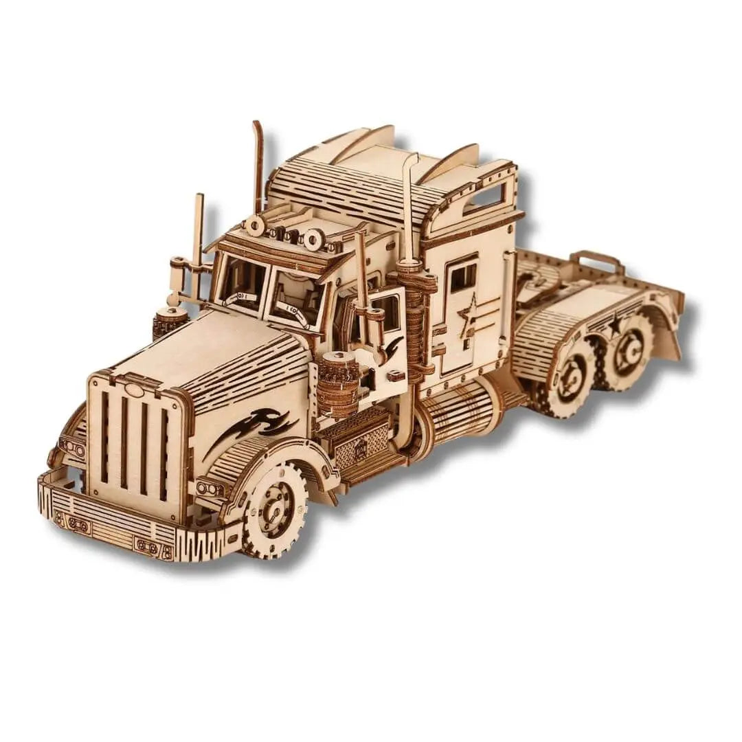 Puzzle 3D en Bois Camion Américain - PowerTruck