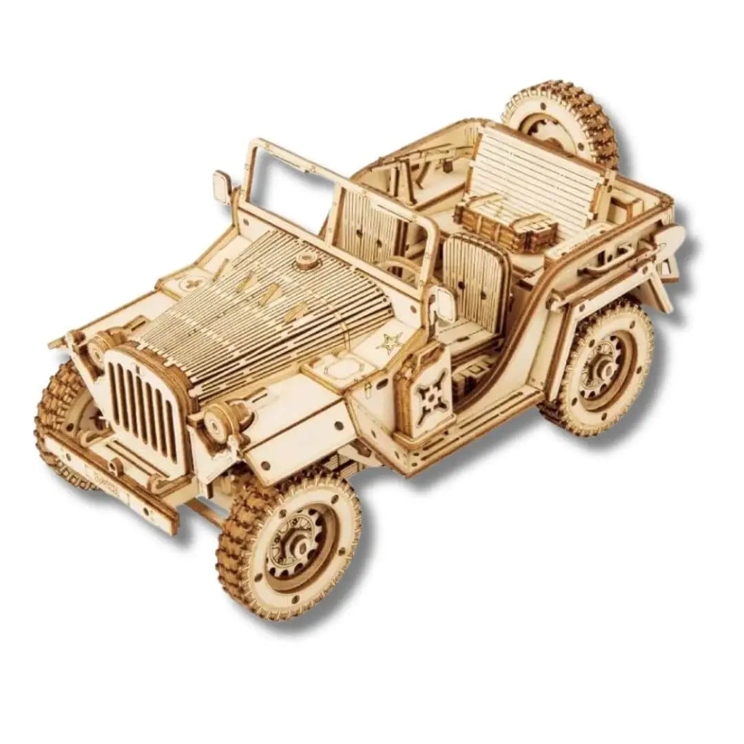 Puzzle 3D en Bois Jeep Militaire - ArmyJeep
