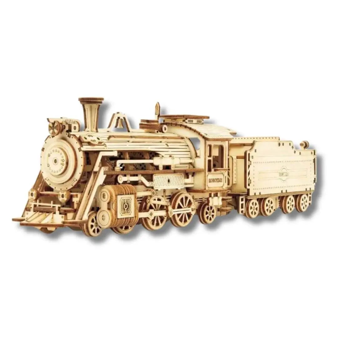 Puzzle 3D en Bois Locomotive Vintage - SteamExpress