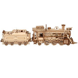 Puzzle 3D en Bois Locomotive Vintage - SteamExpress