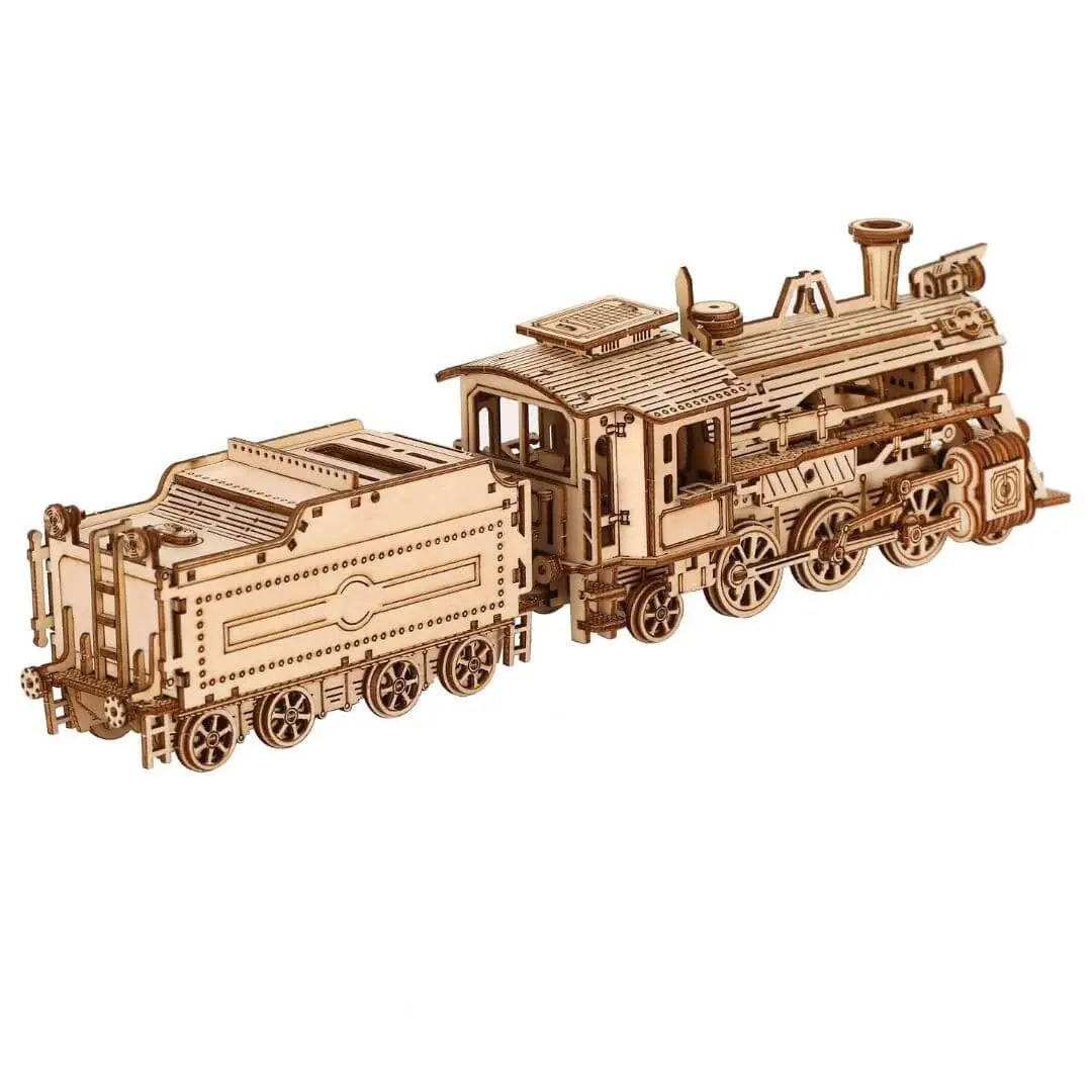Puzzle 3D en Bois Locomotive Vintage - SteamExpress