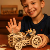 Puzzle 3D en Bois Tracteur Mécanique - FarmGear
