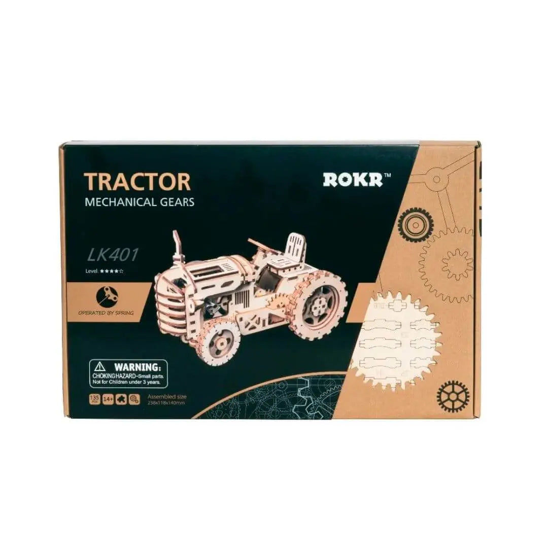 Puzzle 3D en Bois Tracteur Mécanique - FarmGear