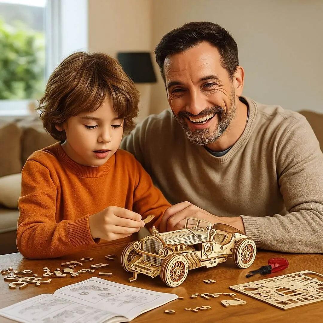 Puzzle 3D en Bois Voiture de Grand Prix - SpeedLegends