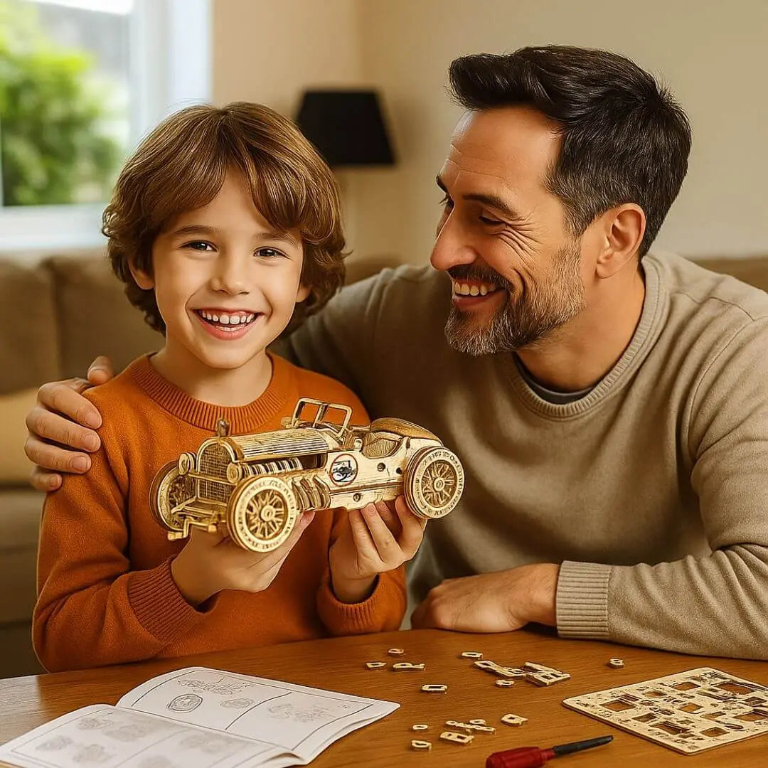 Puzzle 3D en Bois Voiture de Grand Prix - SpeedLegends