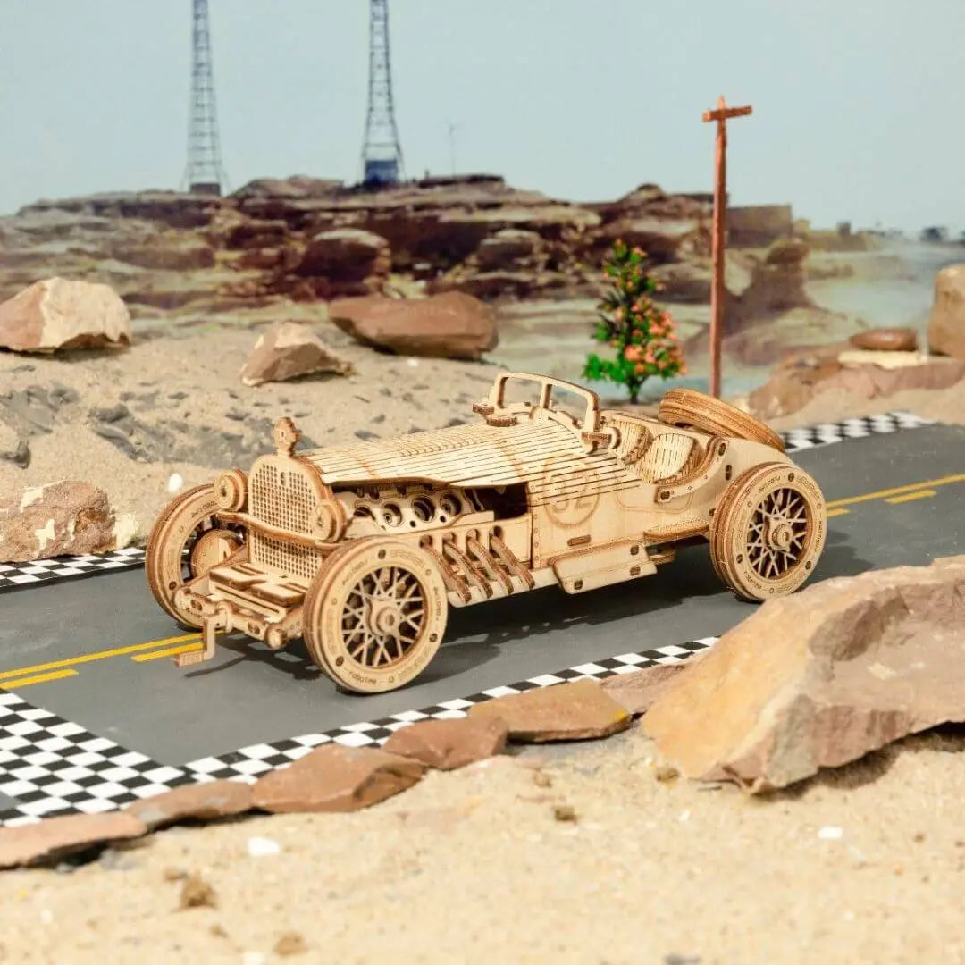 Puzzle 3D en Bois Voiture de Grand Prix - SpeedLegends