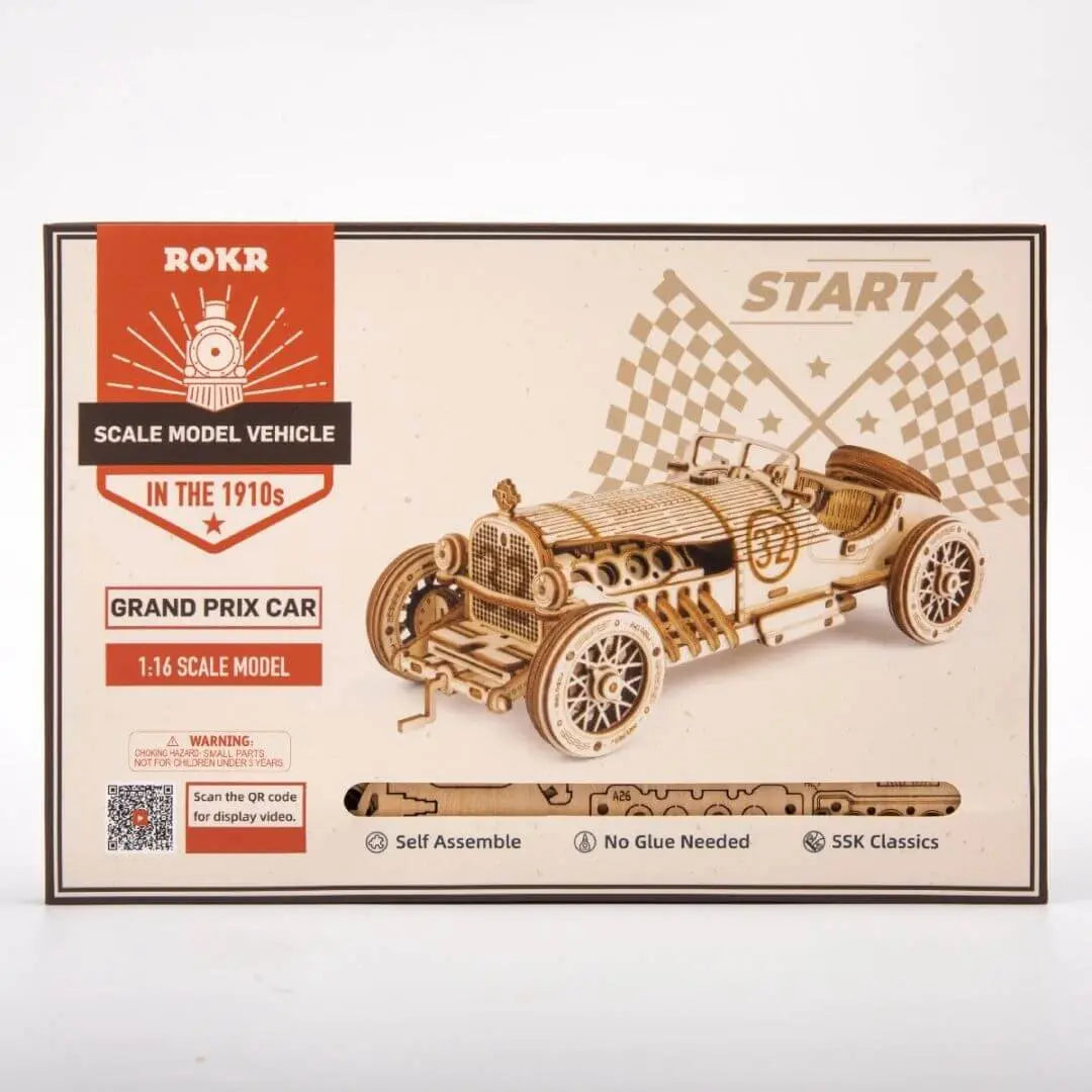 Puzzle 3D en Bois Voiture de Grand Prix - SpeedLegends