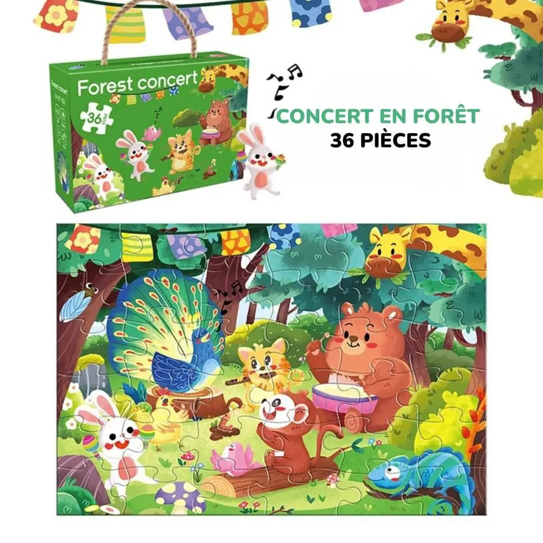 Puzzle Bébé 36 Pièces avec Poignée – FunBox