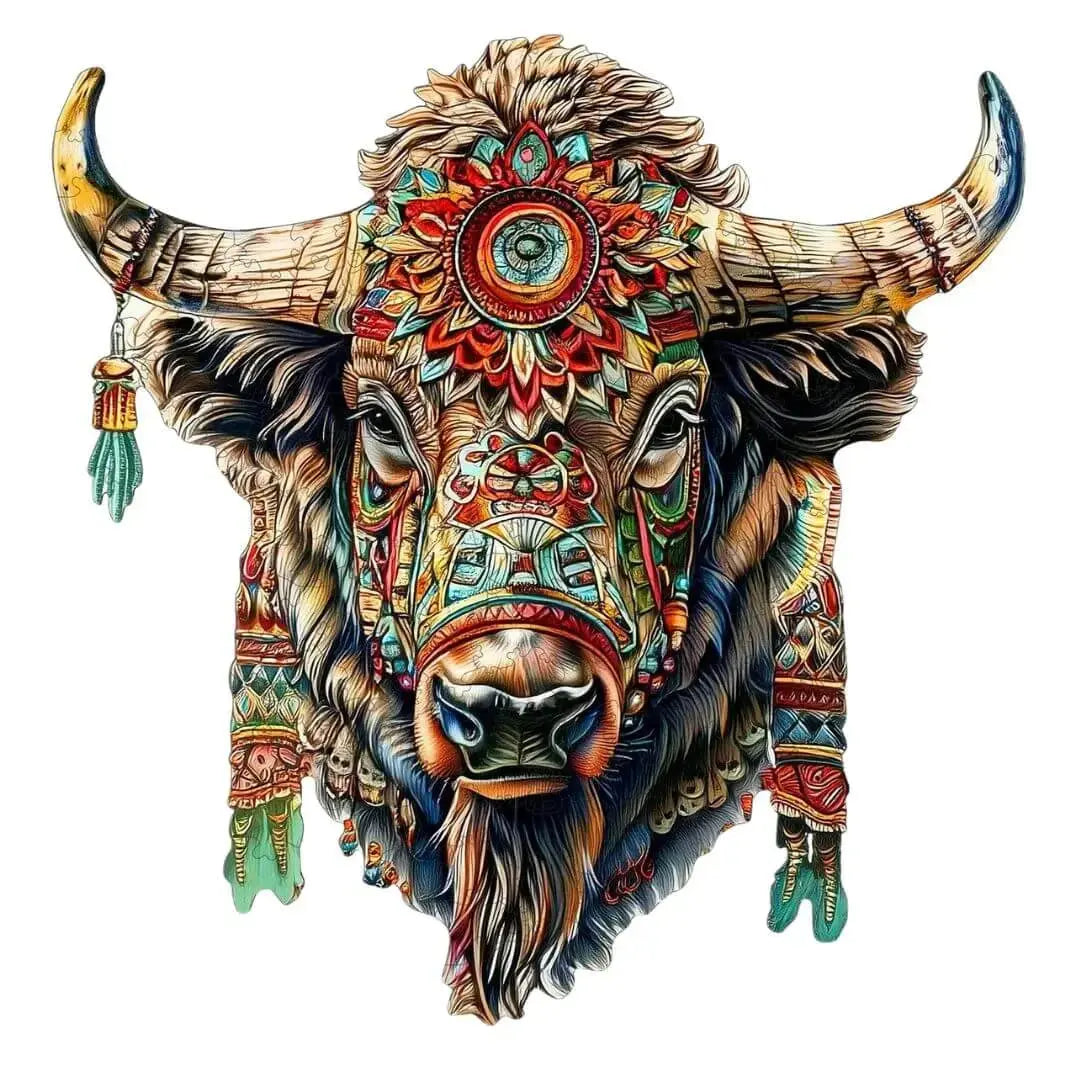 Puzzle Bois Bison Majestueux