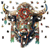 Puzzle Bois Bison Majestueux