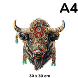 Puzzle Bois Bison Majestueux
