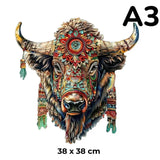 Puzzle Bois Bison Majestueux