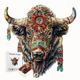 Puzzle Bois Bison Majestueux