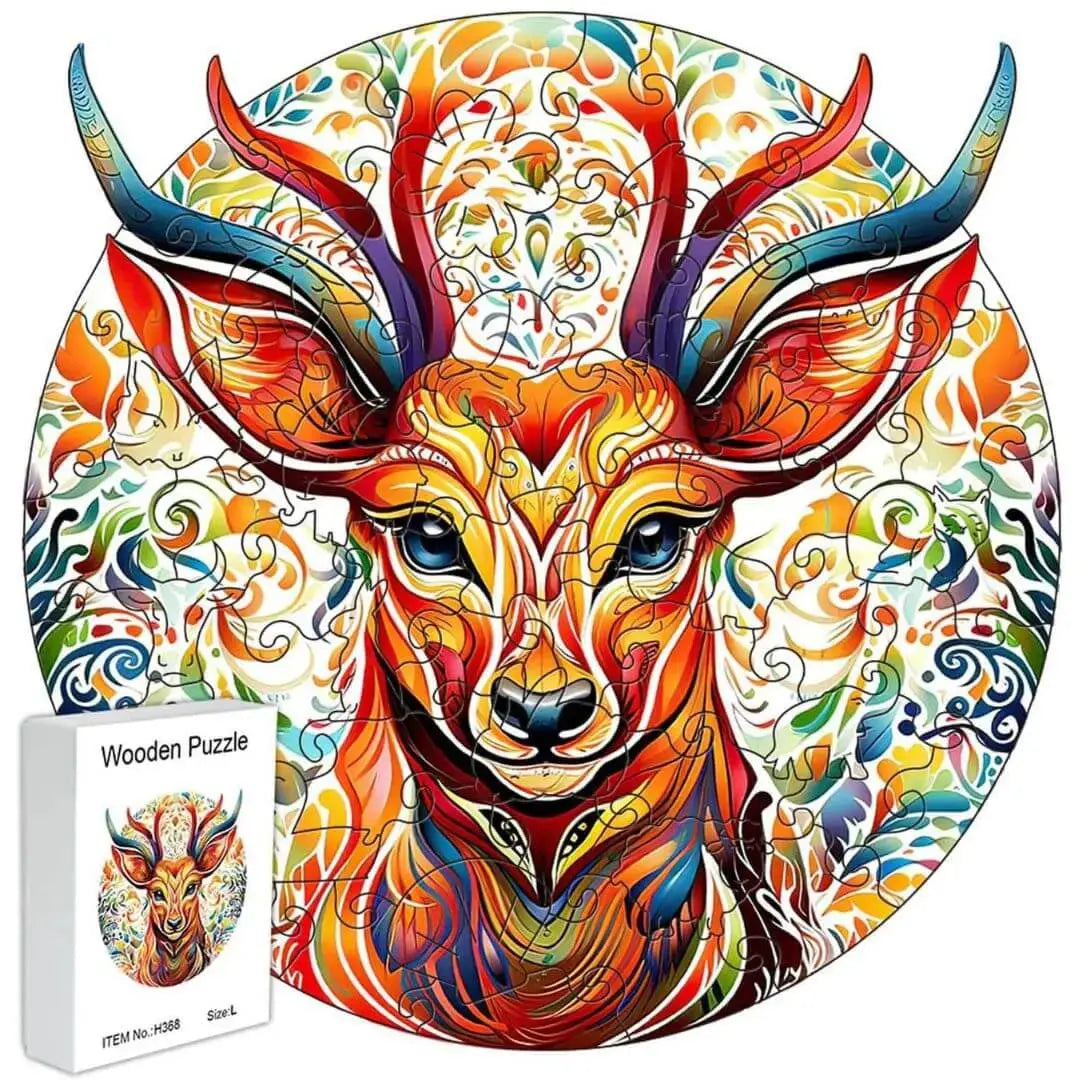 Puzzle Bois Cerf Majestueux