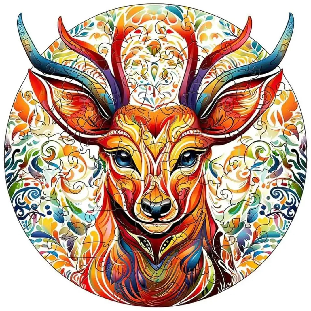Puzzle Bois Cerf Majestueux