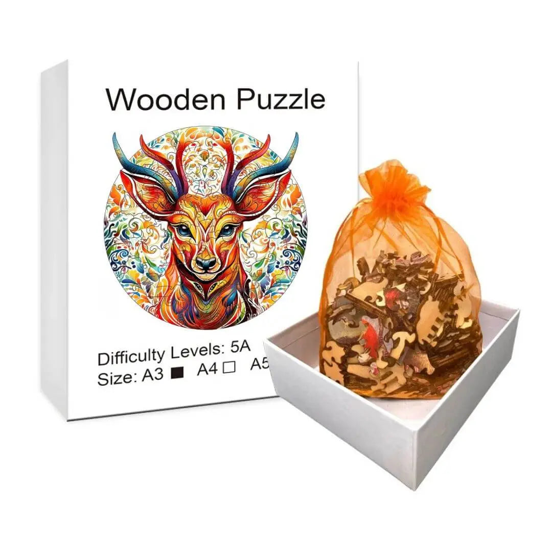 Puzzle Bois Cerf Majestueux