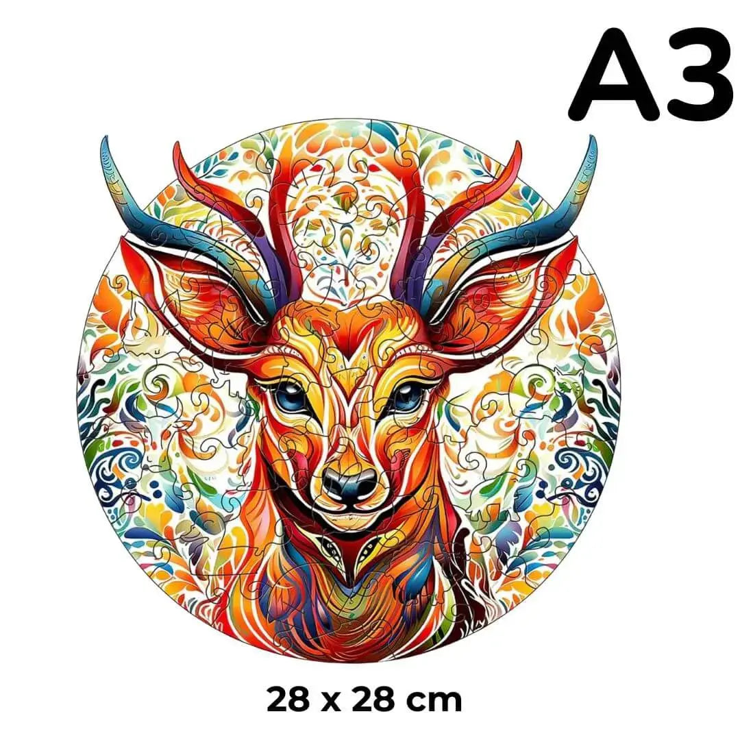 Puzzle Bois Cerf Majestueux