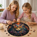 Puzzle Bois Chat Maine Coon Mystique