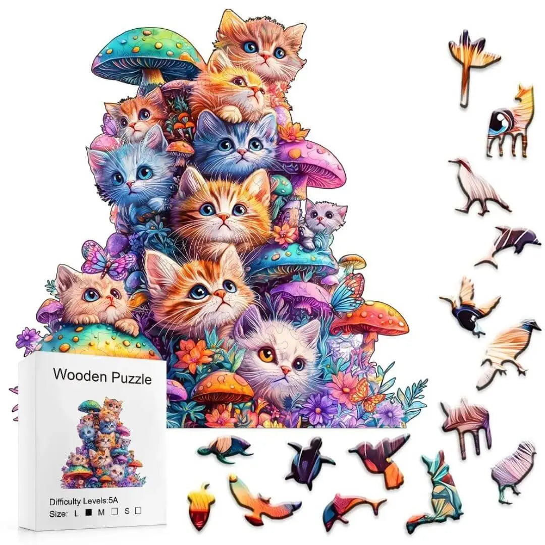 Puzzle Bois Chat – CatShroom