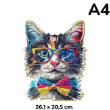 Puzzle Bois Chat avec Lunettes – SunCat