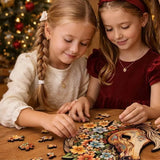 Puzzle Bois Cheval Fleuri