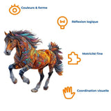 Puzzle Bois Cheval Majestueux