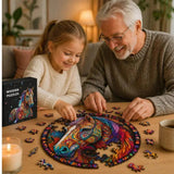 Puzzle Bois Cheval Mandala Coloré