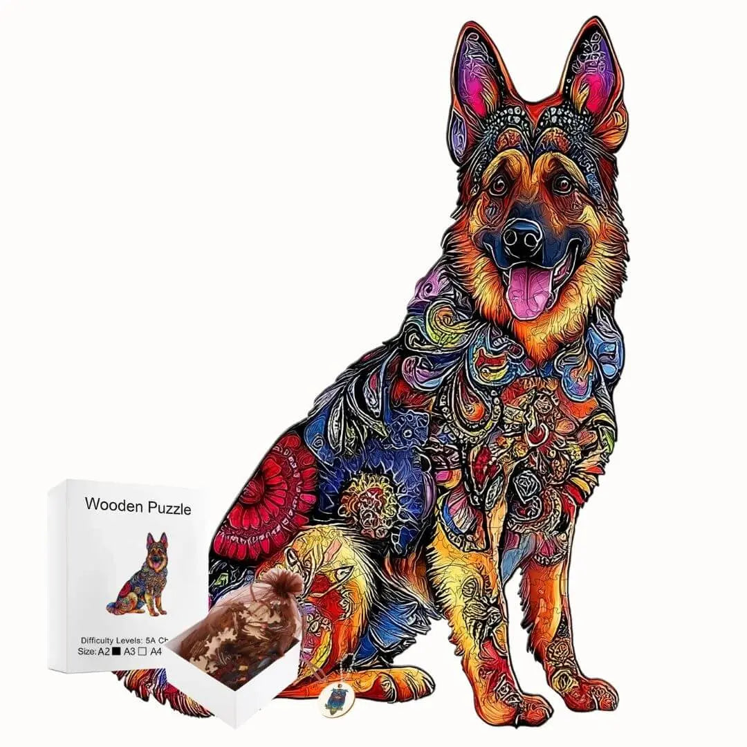 Puzzle Bois Chien – Puzzle 2D Enfant & Adulte
