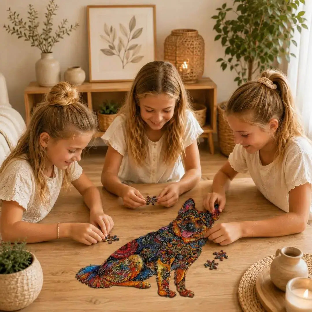 Puzzle Bois Chien – Puzzle 2D Enfant & Adulte