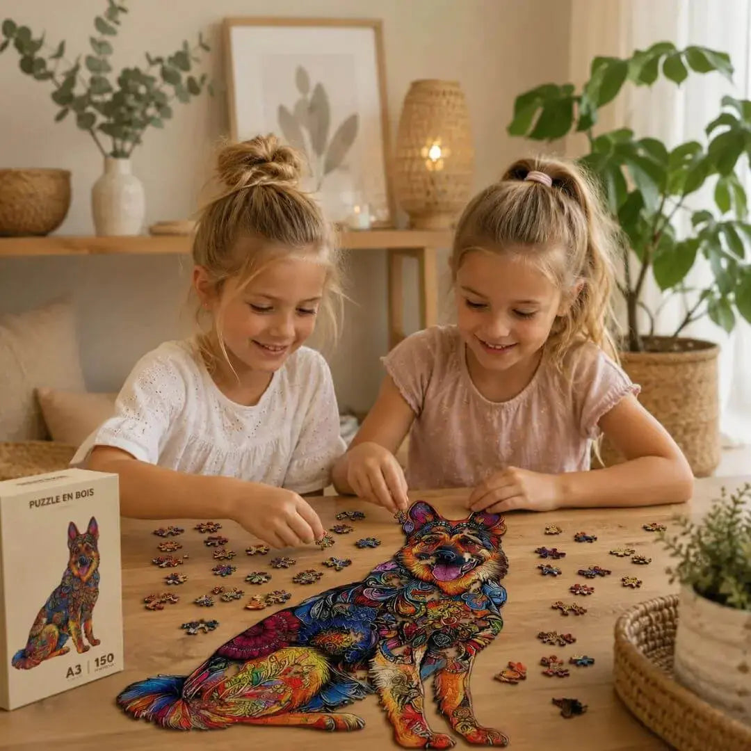 Puzzle Bois Chien – Puzzle 2D Enfant & Adulte