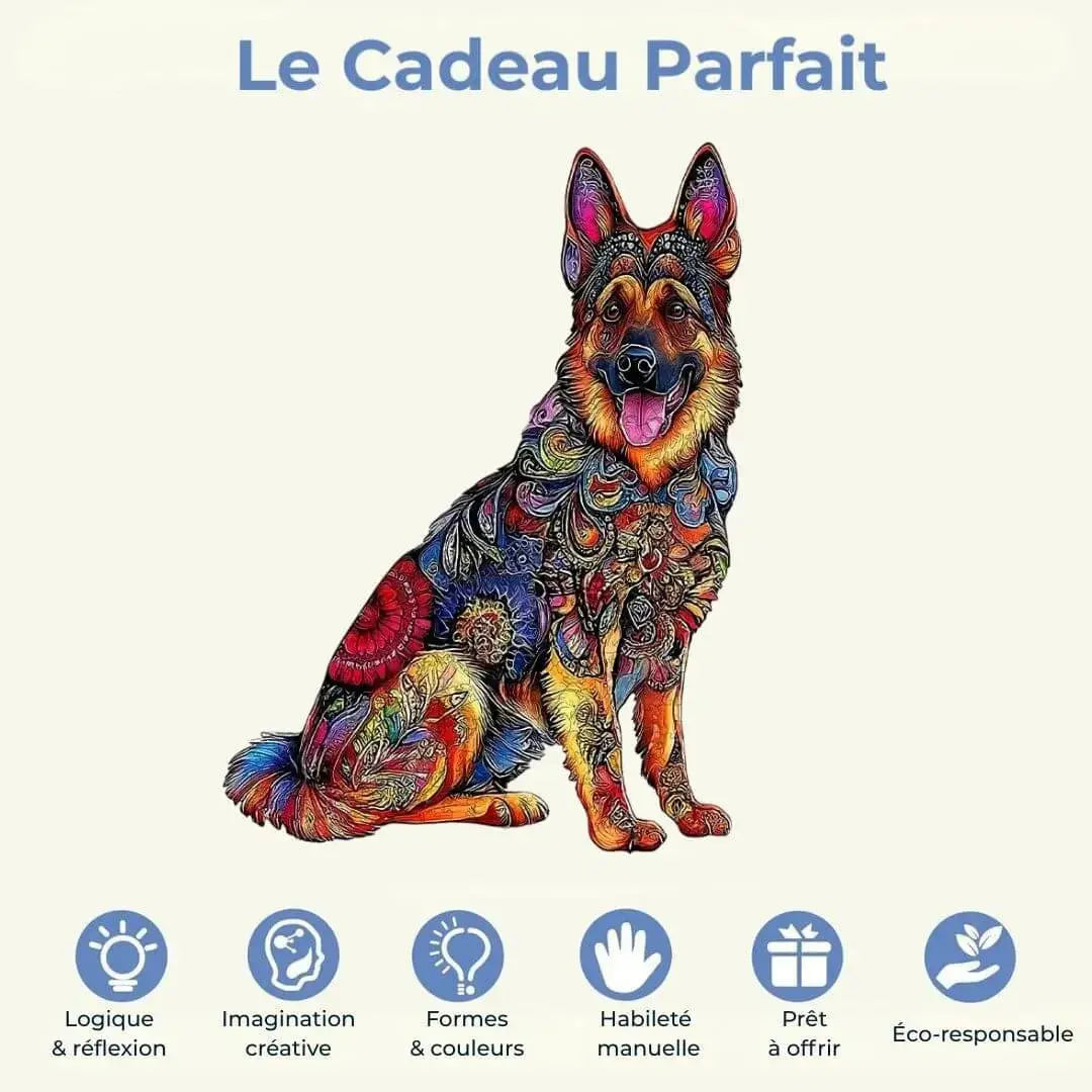 Puzzle Bois Chien – Puzzle 2D Enfant & Adulte